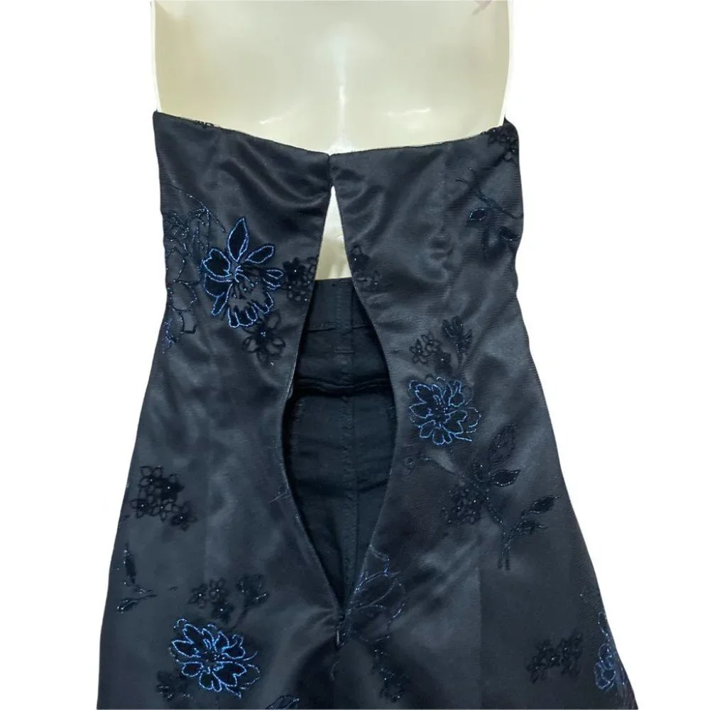 Onyx Nite Strapless Formal Dress Black Size 6 - Picture 8 of 14